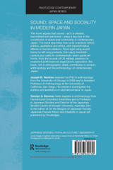 Sound, Space and Sociality in Modern Japan Sound, Space and Sociality in Modern Japan