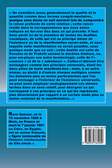 Le règne de la quantité et les signes des temps