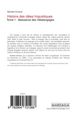 Histoire des idées linguistiques