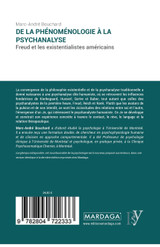 De la phénoménologie à la psychanalyse De la phénoménologie à la psychanalyse