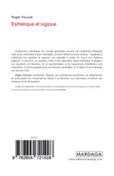 Esthétique et logique Esthétique et logique