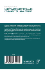 Le développement social de l'enfant et de l'adolescent