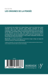 Les origines de la pensée Les origines de la pensée