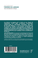 Théories du langage Théories du langage