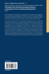 Proceedings of the Fourteenth International Conference on Management Science and Engineering Management
