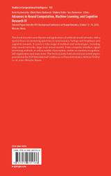 Advances in Neural Computation, Machine Learning, and Cognitive Research IV Advances in Neural Computation, Machine Learning, and Cognitive Research IV