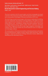 Recent Research in Control Engineering and Decision Making