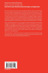 Data Driven Smart Manufacturing Technologies and Applications