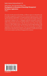 Developments in Information & Knowledge Management for Business Applications