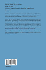 University Corporate Social Responsibility and University Governance University Corporate Social Responsibility and University Governance