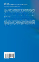 Mathematical Methods for Engineers and Scientists 1 Mathematical Methods for Engineers and Scientists 1