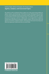 Algebra, Analysis, and Associated Topics