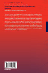 Advances in Machine Intelligence and Computer Science Applications