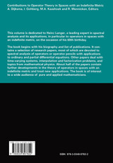 Contributions to Operator Theory in Spaces with an Indefinite Metric