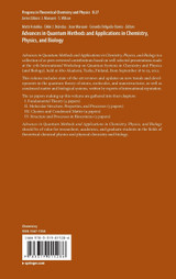 Advances in Quantum Methods and Applications in Chemistry, Physics, and Biology