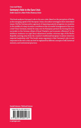 Germany's Role in the Euro Crisis Germany's Role in the Euro Crisis