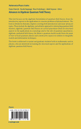 Advances in Algebraic Quantum Field Theory