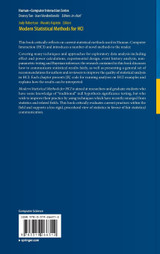 Modern Statistical Methods for HCI