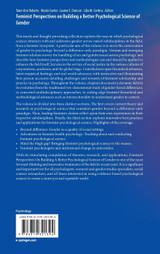 Feminist Perspectives on Building a Better Psychological Science of Gender Feminist Perspectives on Building a Better Psychological Science of Gender