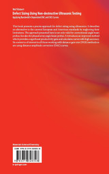 Defect Sizing Using Non-destructive Ultrasonic Testing