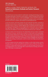 Research on Mathematics Textbooks and Teachers' Resources