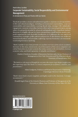 Corporate Sustainability, Social Responsibility and Environmental Management Corporate Sustainability, Social Responsibility and Environmental Management