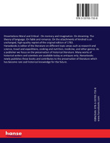 Dissertations Moral and Critical