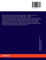 Official Report of the Calcutta International Exhibition