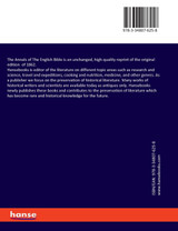 The Annals of The English Bible The Annals of The English Bible
