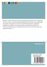 Das Wesen der passiven Synthesis bei Edmund Husserl