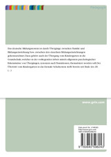 Die Bewältigung des Übergangs vom Kindergarten in die Grundschule Die Bewältigung des Übergangs vom Kindergarten in die Grundschule