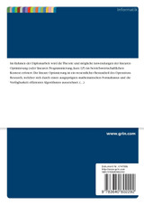 Grundlagen der anwendungsorientierten Optimierungstheorie mit Standardsoftware