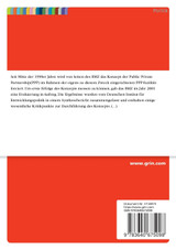 Public Private Partnership als Instrument der Entwicklungszusammenarbeit