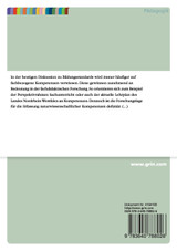 Kompetenzdiagnostik im naturwissenschaftsbezogenen Sachunterricht - dargestellt am Beispiel der konzeptuellen Veränderung