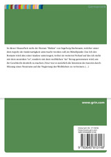 Das weibliche Geschlecht als >das Andere< in Ingeborg Bachmanns „Malina" Das weibliche Geschlecht als >das Andere< in Ingeborg Bachmanns „Malina"