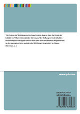 Völkerrecht und Weltbürgerrecht Völkerrecht und Weltbürgerrecht