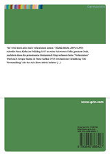 Die Beziehung der Geschwister Gregor und Grete in Franz Kafkas "Die Verwandlung"