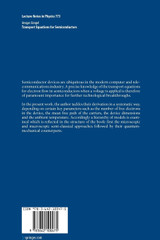 Transport Equations for Semiconductors