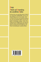 Theorie und Anwendung der unendlichen Reihen