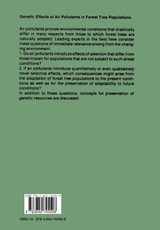 Genetic Effects of Air Pollutants in Forest Tree Populations