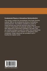 Fundamental Physics of Amorphous Semiconductors