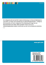 Analyse der Bedeutung von Events als Marketing-Tool zum Aufbau von Image und der Realisierung von Alleinstellungsmerkmalen