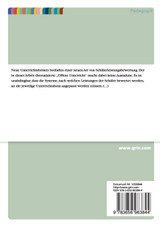 Neue Formen der Leistungsbewertung von Schülern im "Offenen Unterricht" Neue Formen der Leistungsbewertung von Schülern im "Offenen Unterricht"