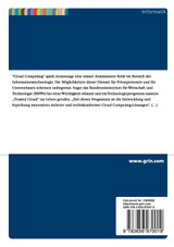 Diskussion der Konzepte, Chancen und Risiken von „Trusted Cloud" unter Berücksichtigung der IT-Sicherheit Diskussion der Konzepte, Chancen und Risiken von „Trusted Cloud" unter Berücksichtigung der IT-Sicherheit