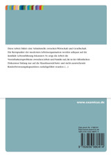 Die Problematik der Vereinbarkeit von Arbeit und Familie angesichts der beruflichen Anforderungen der modernen Wirtschaft.