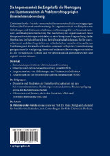 Die Angemessenheit des Entgelts für die Übertragung von Eigentumsrechten als Problem rechtsgeprägter Unternehmensbewertung Die Angemessenheit des Entgelts für die Übertragung von Eigentumsrechten als Problem rechtsgeprägter Unternehmensbewertung