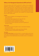 Military Crisis Management Operations by NATO and the EU Military Crisis Management Operations by NATO and the EU