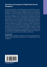 Antecedents and Consequences of Digital Human Resource Management Antecedents and Consequences of Digital Human Resource Management