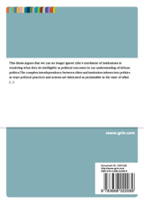 The dialectics of agency and structure in transitional democracy The dialectics of agency and structure in transitional democracy