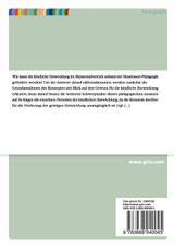 Frühkindliche Entwicklungsförderung in der Montessori-Pädagogik Frühkindliche Entwicklungsförderung in der Montessori-Pädagogik